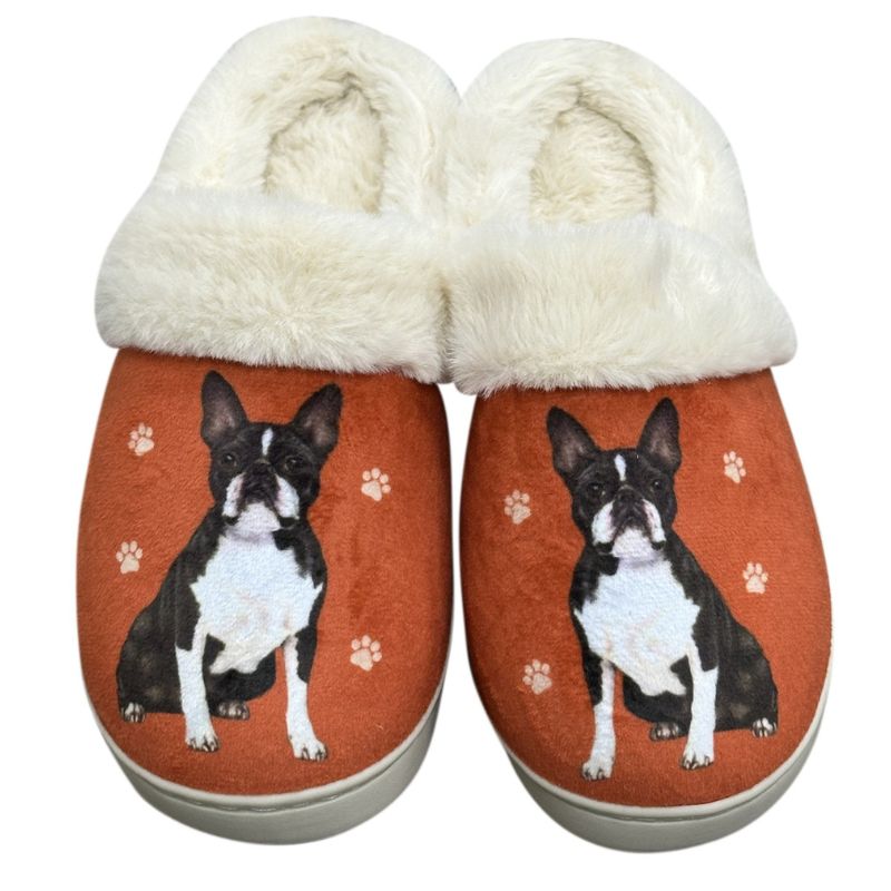 Boston Terrier Snuggs Slippers